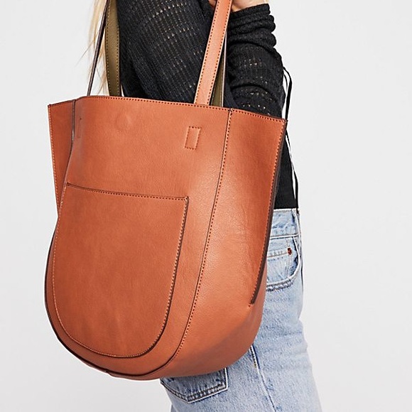 Free People Handbags - Free People Reversible Half Moon Tote